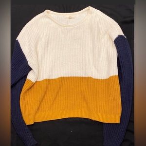 New colorblock sweater PacSun